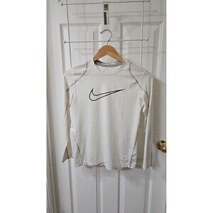 Nike Pro Dri-FIT Youth Girls Long Sleeve Compression Base Layer Top White